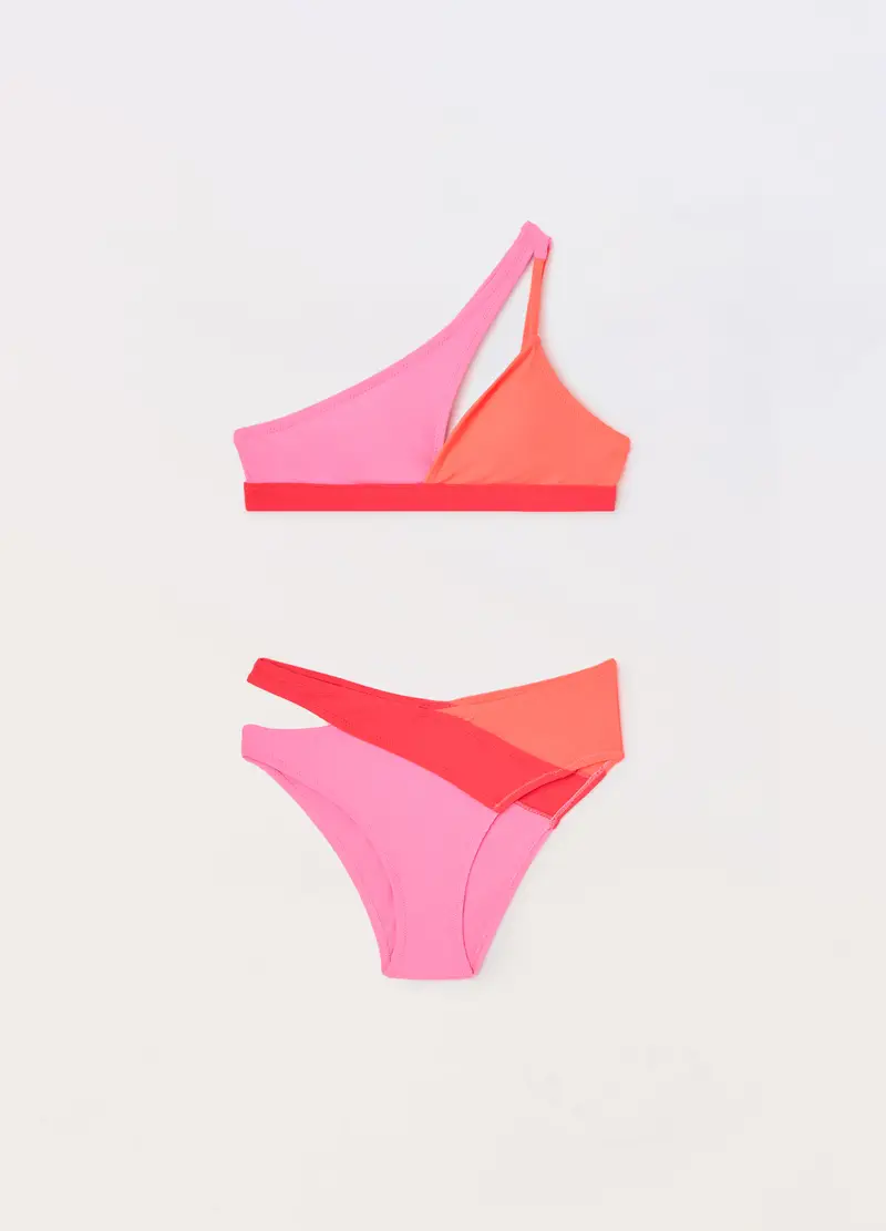 Blukids, Bikini Con Cut Out Ragazza, Unisex, Arancione, Taglia: 9-10