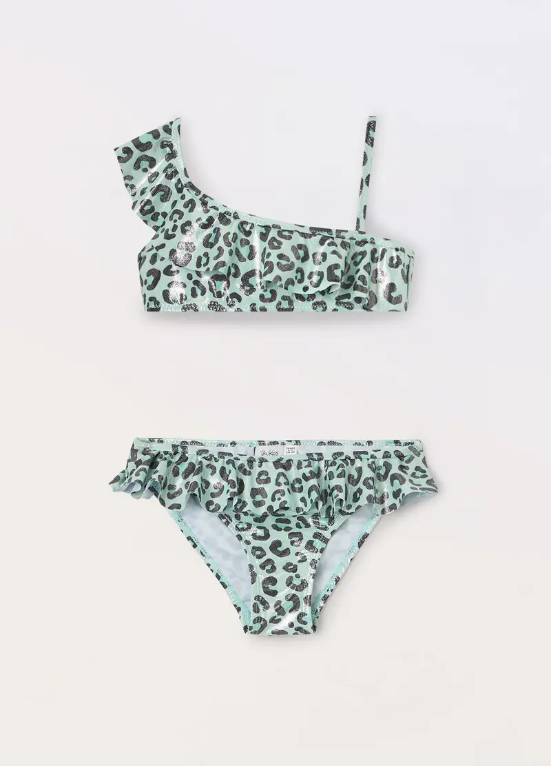 Blukids, Bikini Con Stampa Ragazza, Unisex, Verde chiaro, Taglia: 8-9