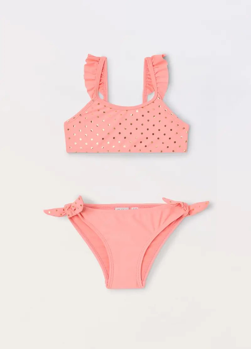 Blukids Bikini Costume Bambina, Unisex, Rosa chiaro, Taglia: 3-4
