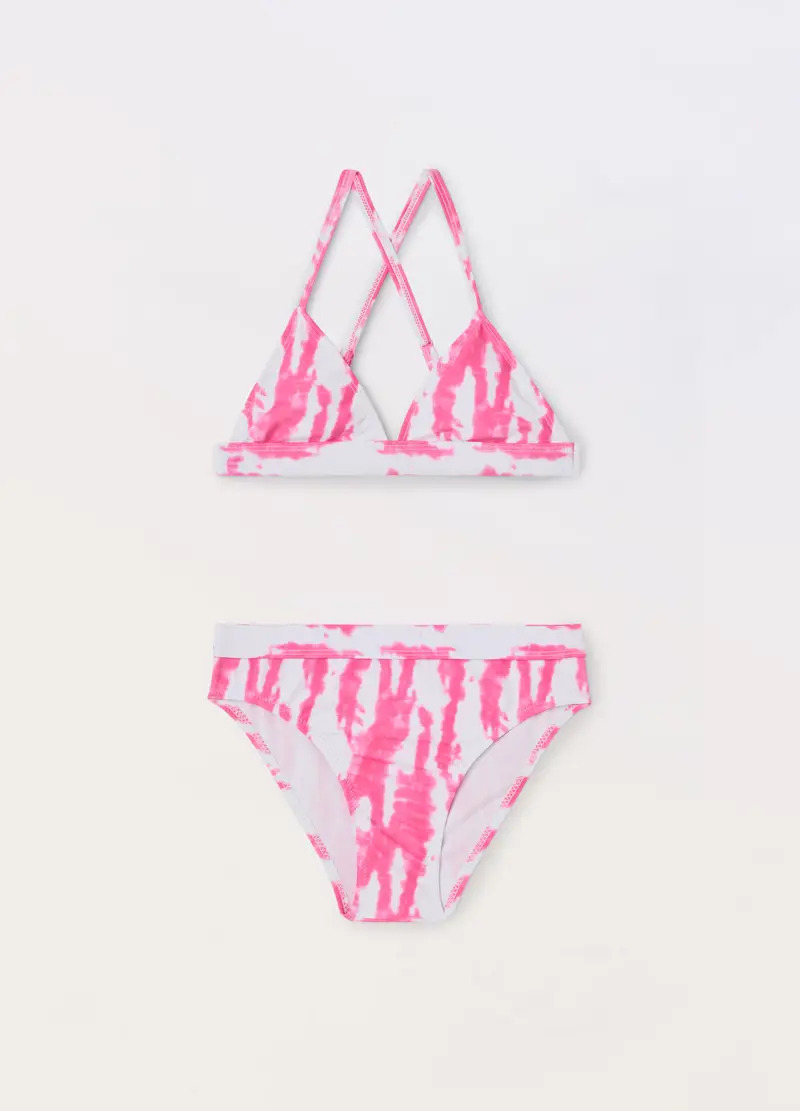 Blukids, Bikini Costume Con Stampa Ragazza, Unisex, Bianco, Taglia: 8-9