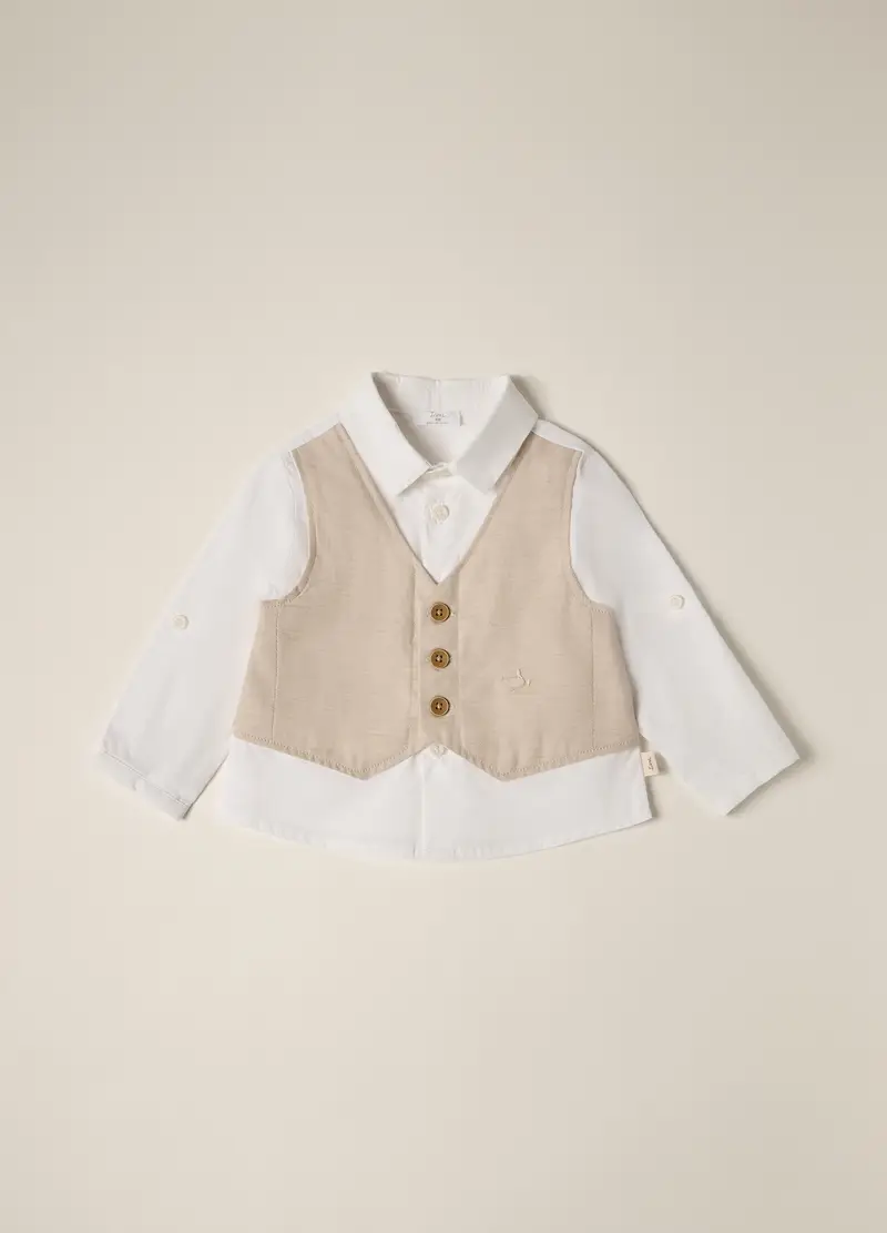 Blukids Gilet Neonato Bianco 1994153