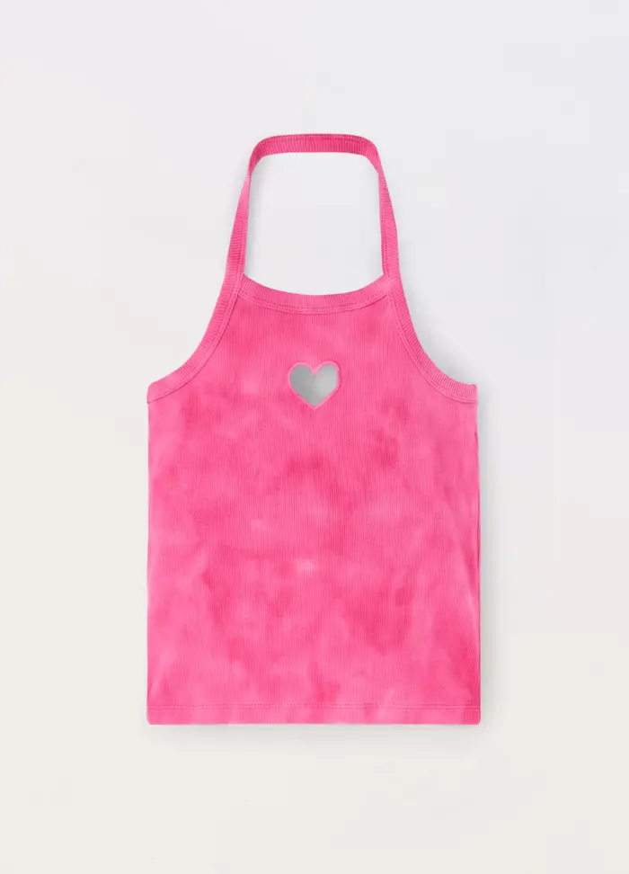 Blukids Canotta In Costina Di Cotone Stretch Ragazza, Bambina, Rosa fuxia