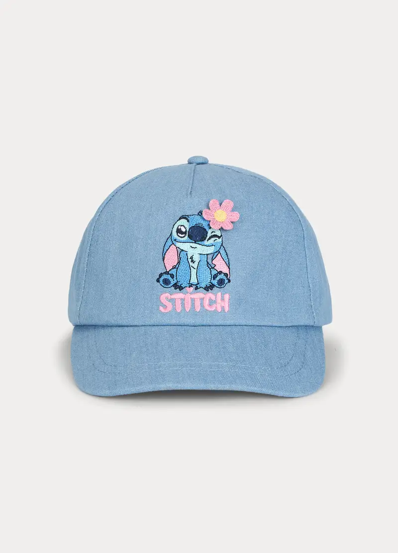 Blukids Cappello Da Baseball Disney In Chambray, Bambina, Azzurro chiaro