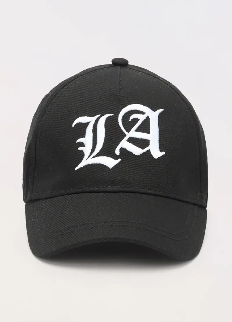 Blukids Cappello Da Baseball In Puro Cotone, Bambino, Nero