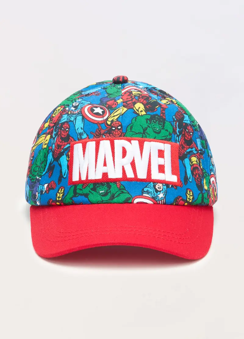 Blukids Cappello Da Baseball In Puro Cotone, Bambino, Rosso aragosta