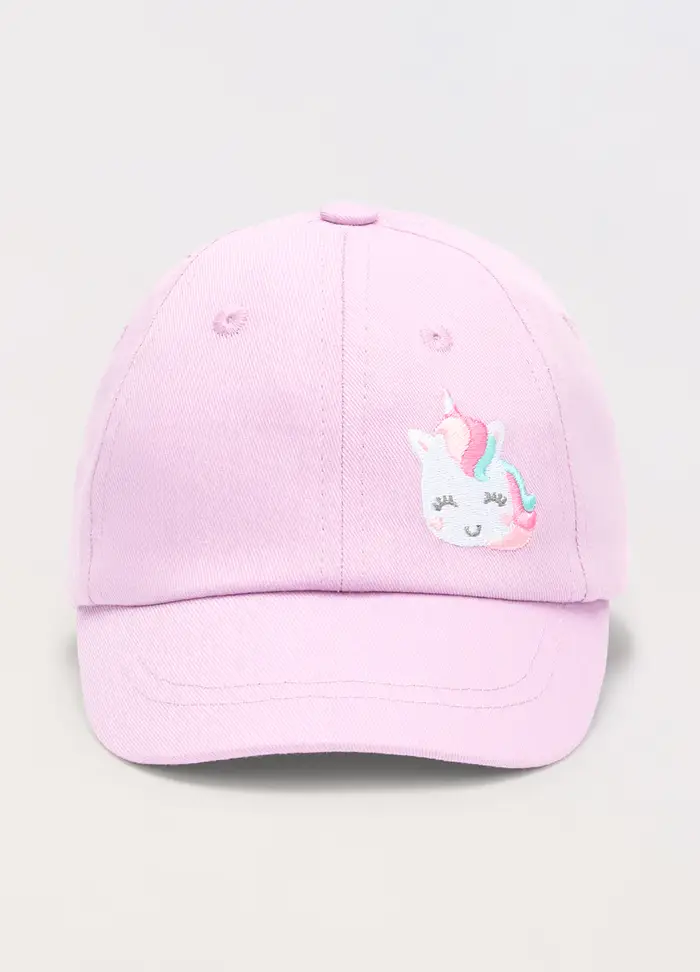 Blukids Cappello Da Baseball In Puro Cotone Neonata, Bambina, Viola lilla