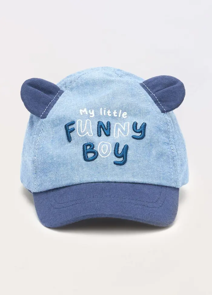 Blukids Cappello Da Baseball In Puro Cotone Neonato, Bambino, Azzurro chiaro