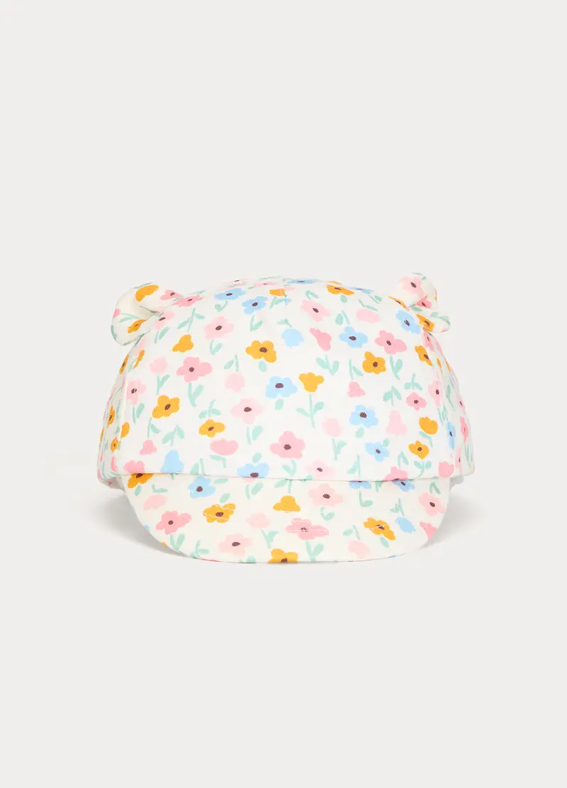 Blukids Cappello Da Baseball In Twill Neonata, Bambina, Bianco