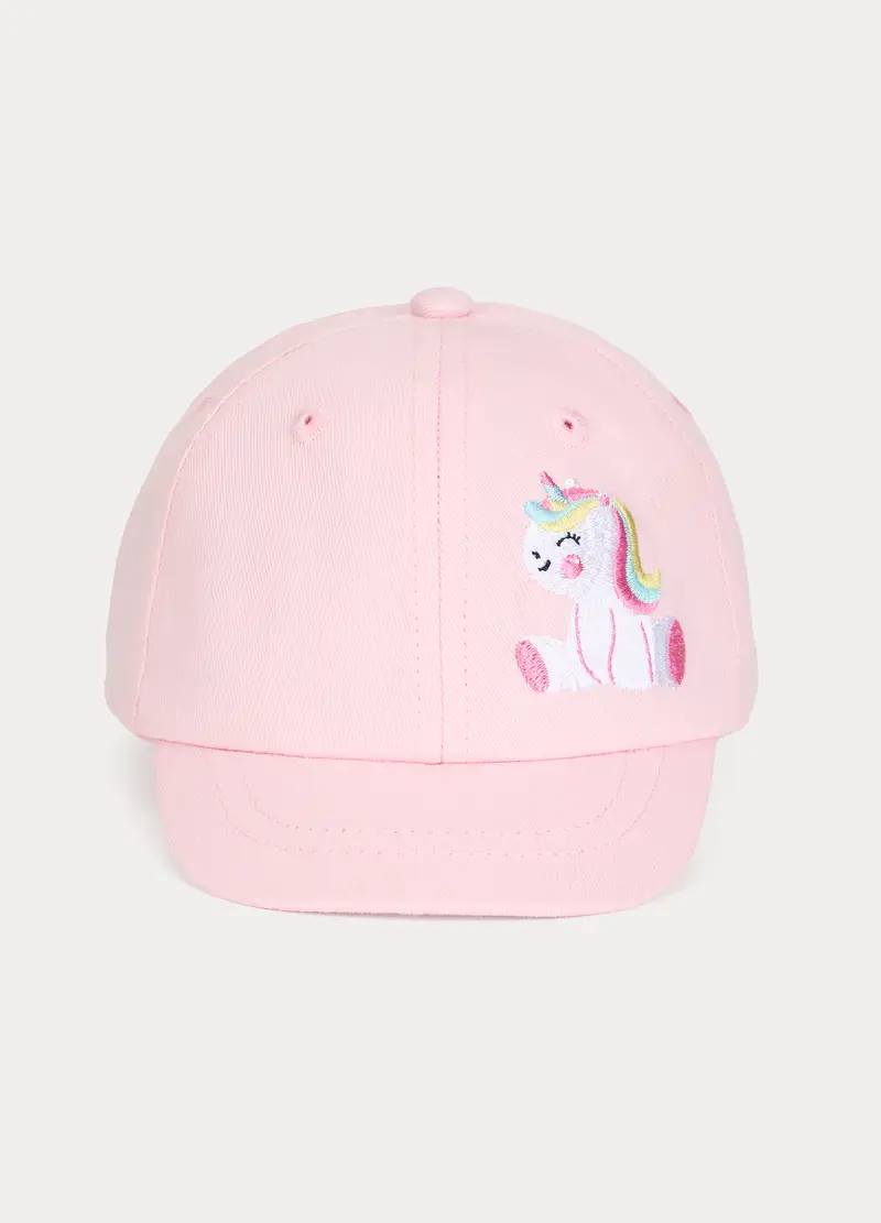 Blukids Cappello Da Baseball In Twill Neonata, Bambina, Rosa chiaro