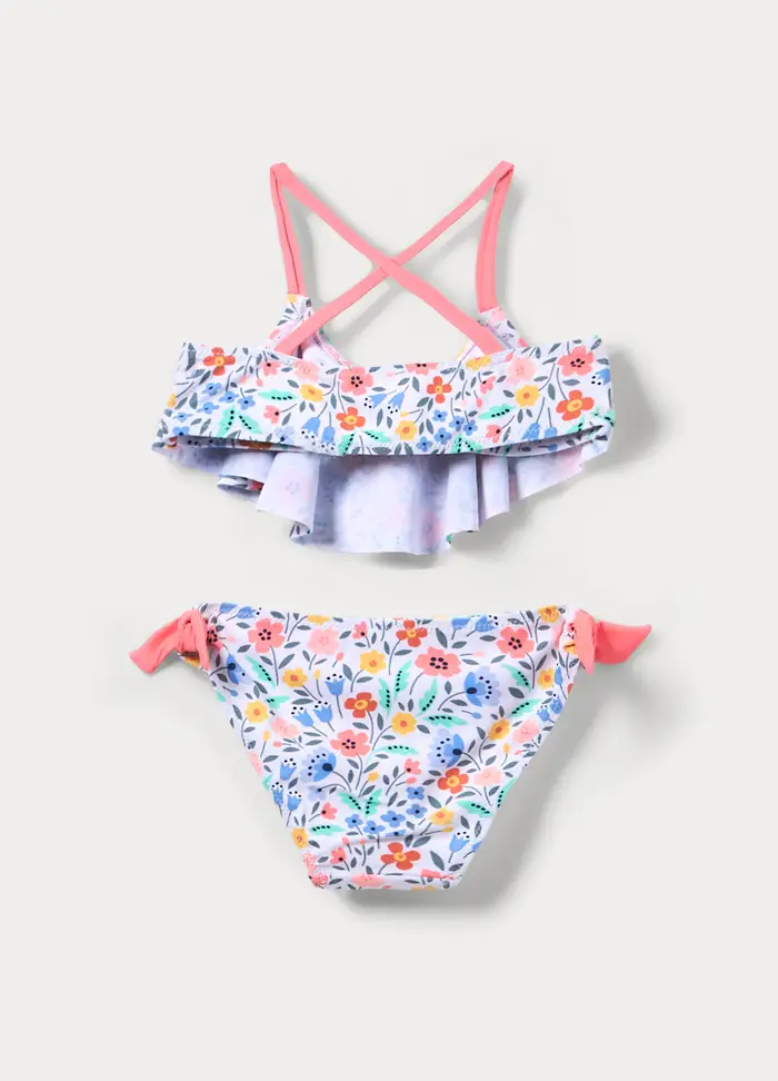 Costume Bikini Bambina, Unisex, Bianco