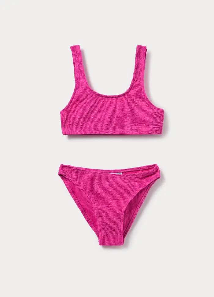 Blukids Costume Bikini Ragazza, Unisex, Rosa fuxia