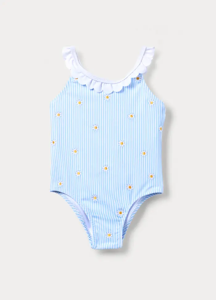 Blukids Costume Da Bagno Intero, Neonata, Azzurro chiaro