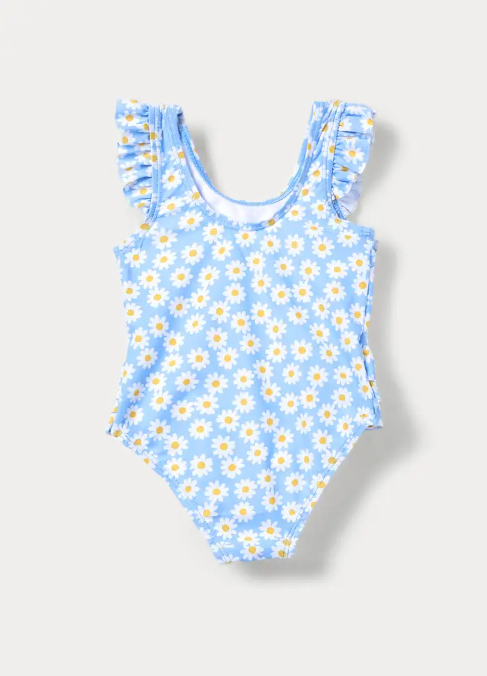 Costume Da Bagno Intero, Neonata, Azzurro cielo