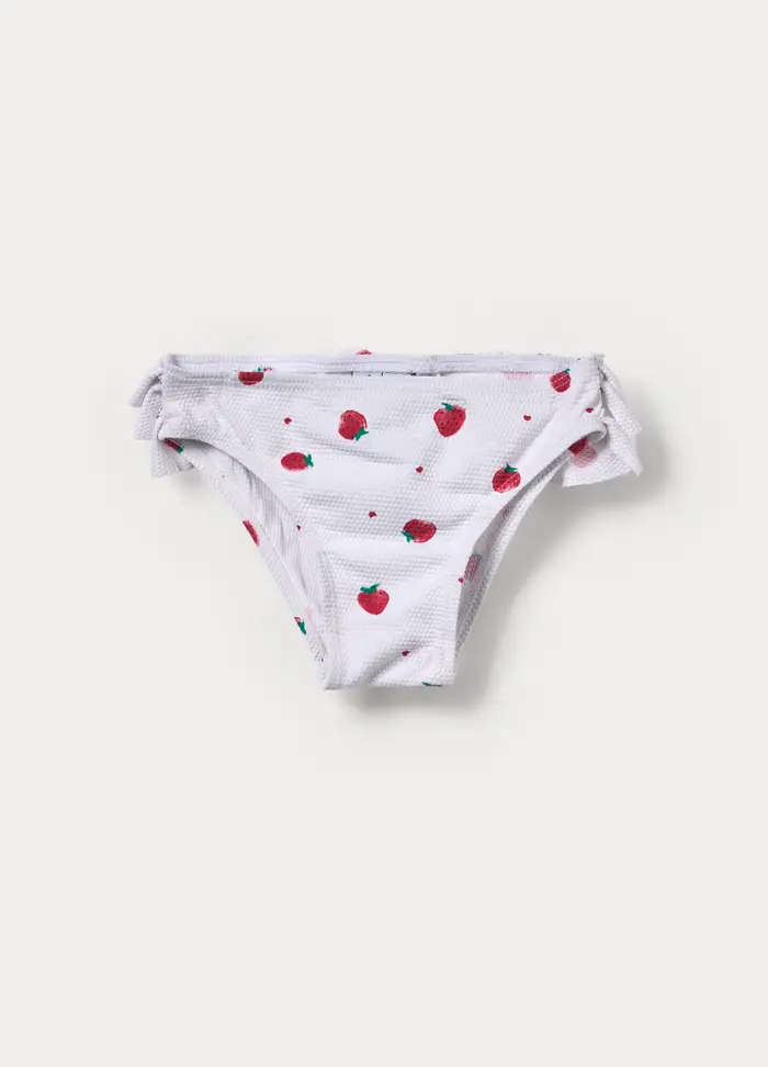 Blukids Costume Da Bagno Slip, Neonata, Bianco