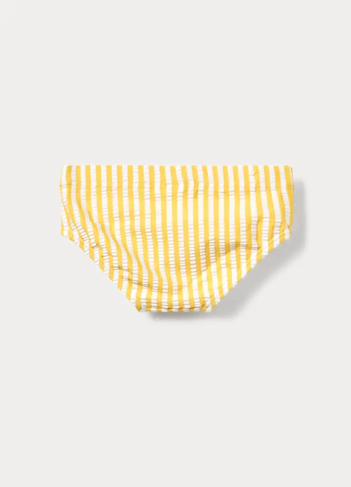 Blukids Costume Da Bagno Slip, Neonato, Giallo limone