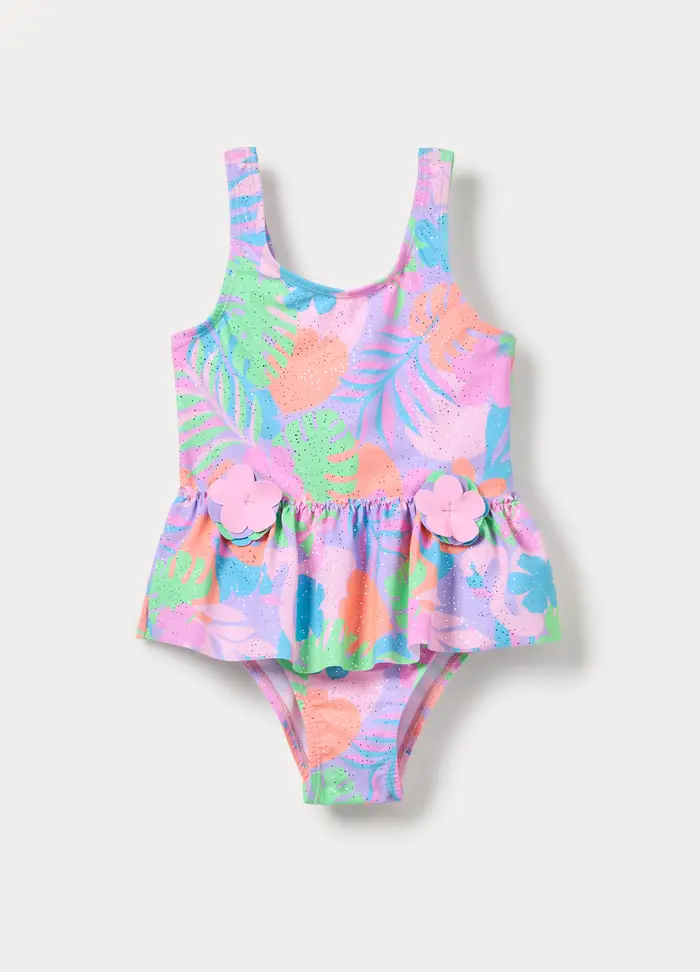 Blukids Costume Intero Bambina, Unisex, Viola lilla