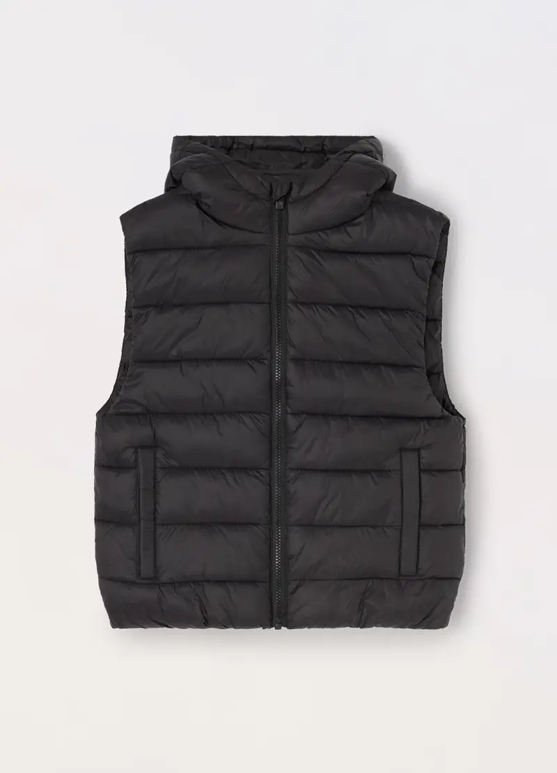 Blukids Giubbino Imbottito Smanicato Ragazzo, Bambino, Nero, Taglia: 9