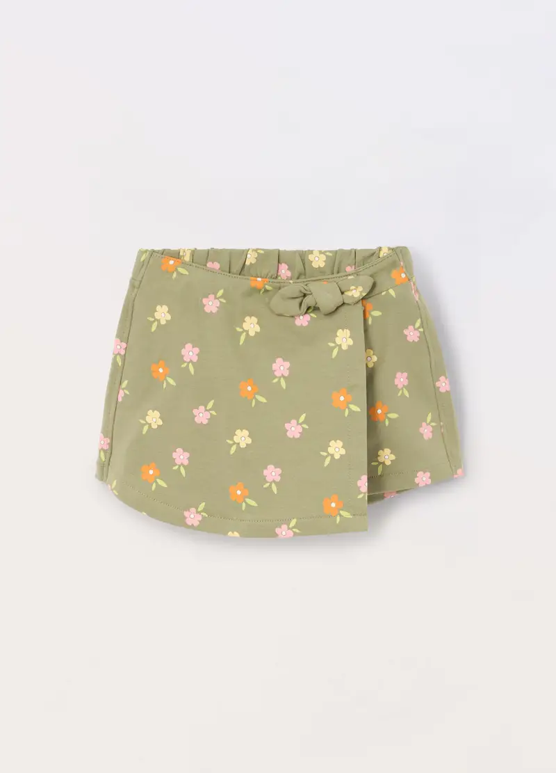 Blukids, Gonna Pantalone In Cotone Stretch Neonata, Bambina, Verde salvia, Taglia: 9-12