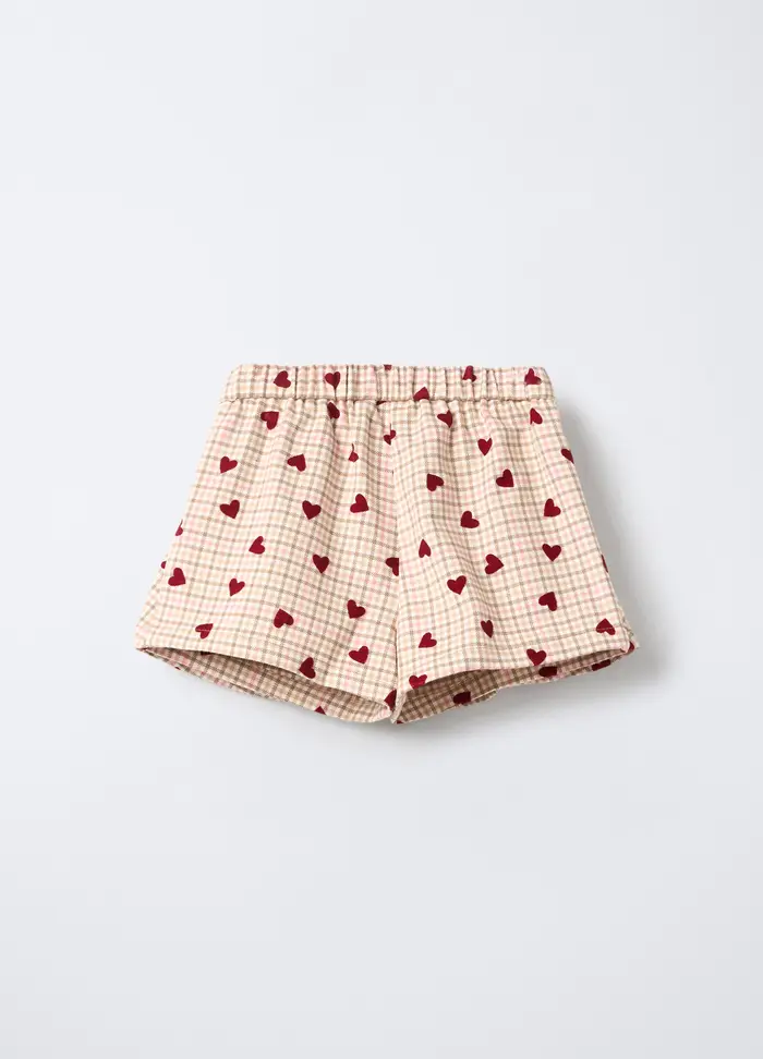 Blukids Gonna-pantalone In Flanella Misto Viscosa Bimba, Bambina, Bianco/Rosa