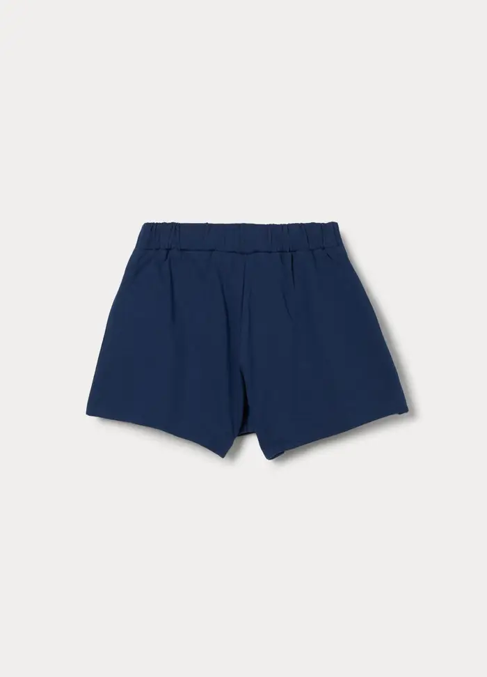 Blukids Gonna Pantalone In Puro Cotone Bambina, Blu scuro