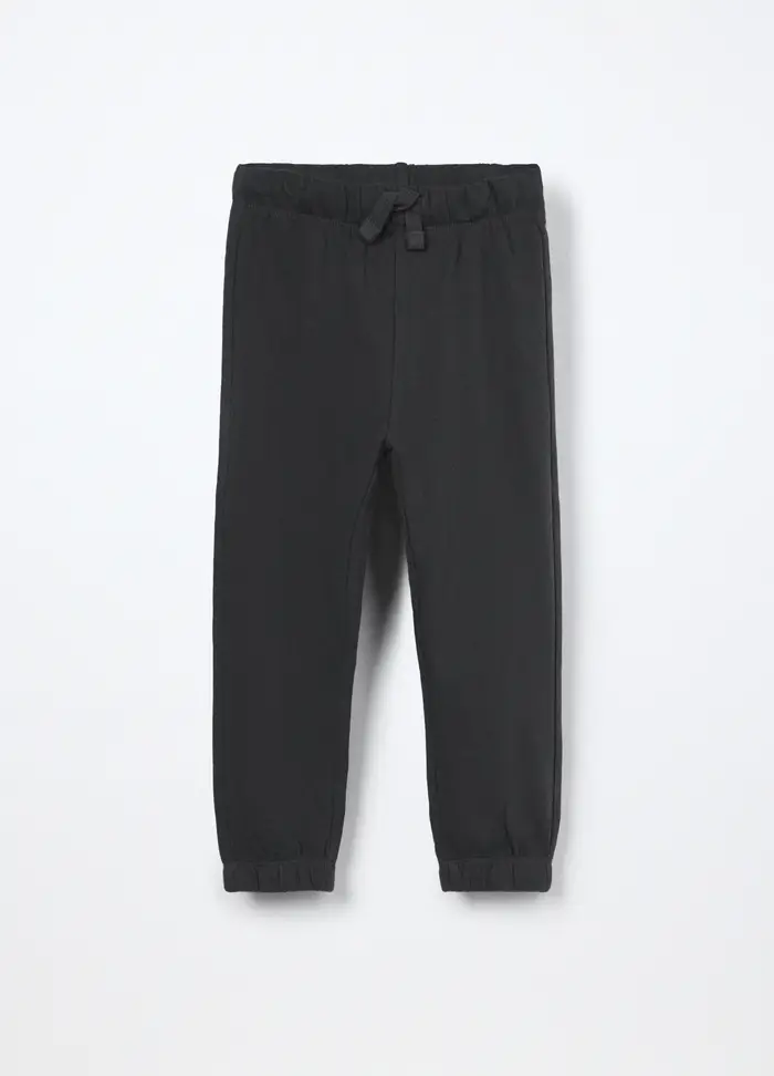 Blukids Jogger In French Terry Di Puro Cotone Ragazzo, Bambino, Grigio scuro