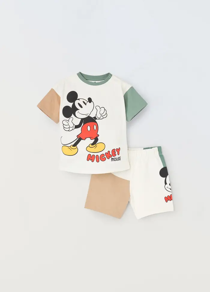 Blukids Jogging Set Corto In Jersey Di Puro Cotone Neonato, Bambino, Bianco