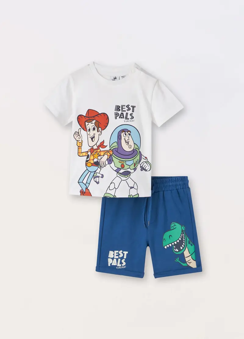 Blukids Jogging Set In Jersey Di Puro Cotone Neonato, Bambino, Bianco, Taglia: 9