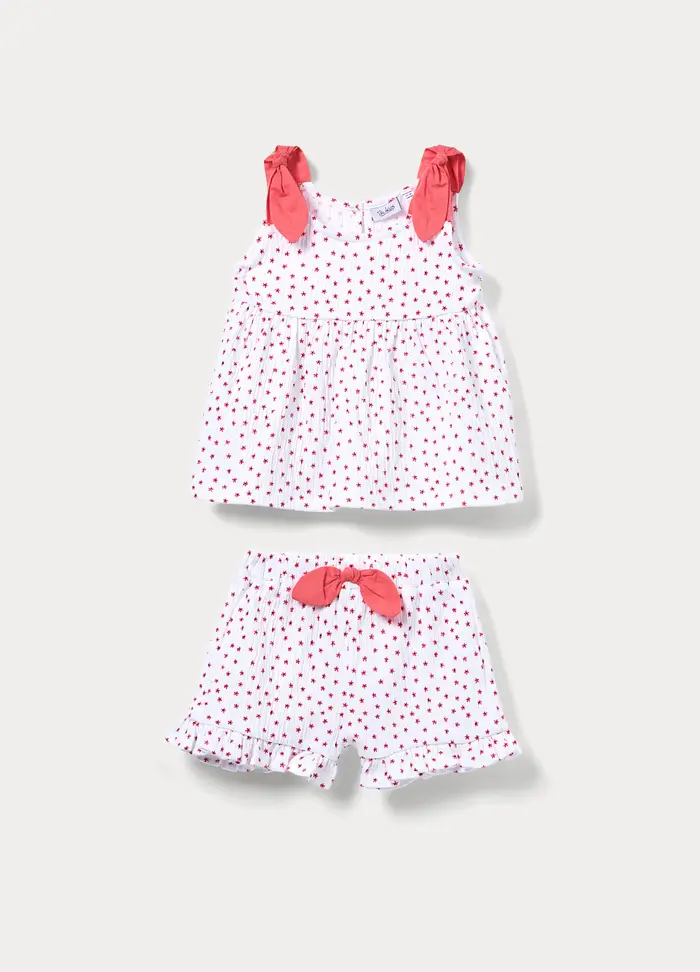 Blukids Jogging Set Misto Cotone Bimba, Bambina, Bianco