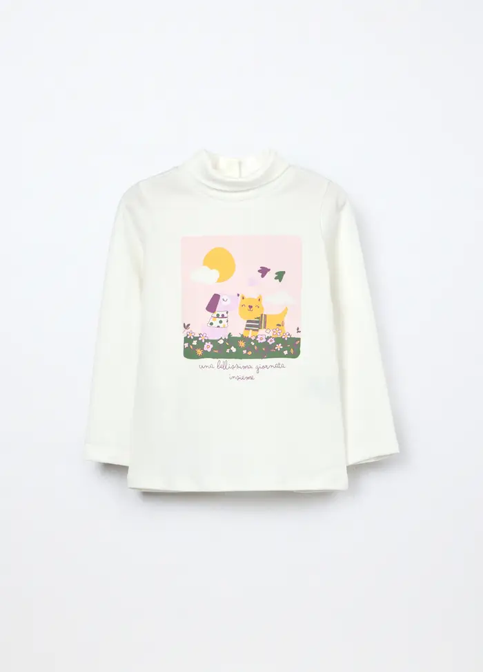 Blukids Lupetto In Interlock Di Puro Cotone Neonata, Bambina, Bianco