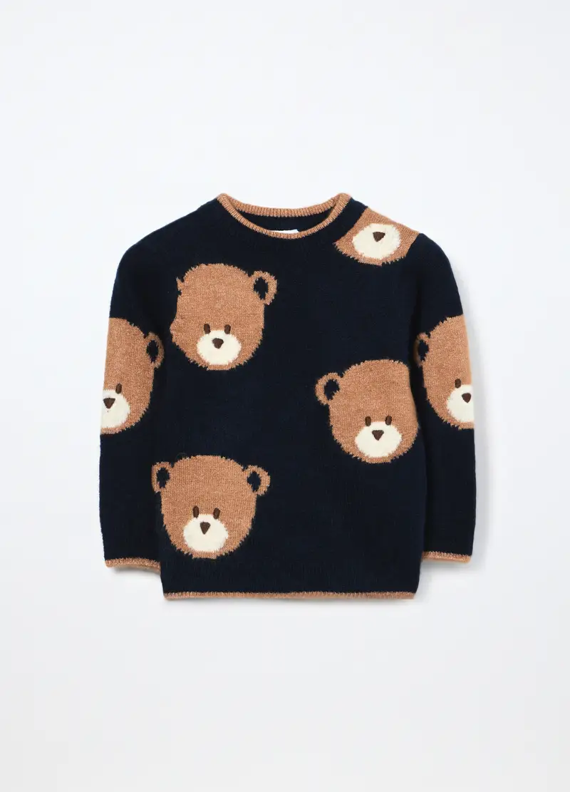 Blukids Maglioncino Tricot Neonato, Bambino, Blu scuro