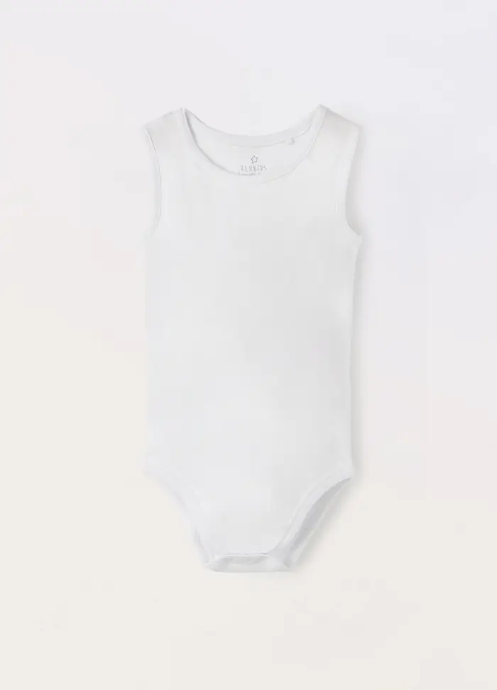 Pack 3 Body Smanicati In Puro Cotone Neonata, Neonato, Bianco gesso