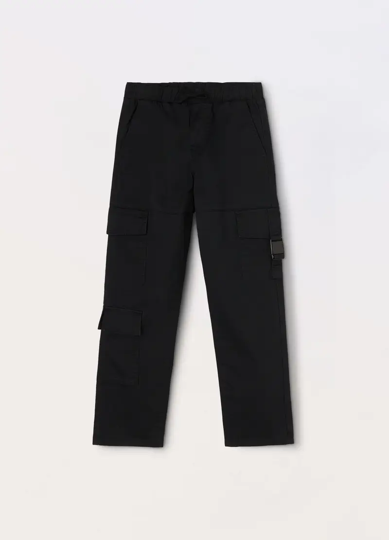 Blukids Pantaloni cargo Bambino Nero 964232