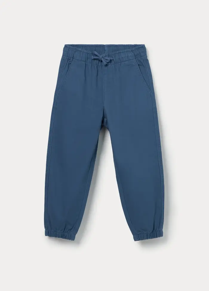 Blukids Pantaloni Chino In Puro Cotone Bambino, Blu Bluette