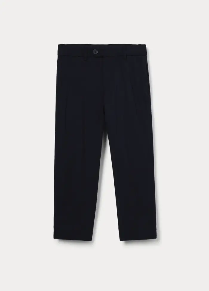 Blukids Pantaloni Chino Regular Fit Bambino, Blu scuro
