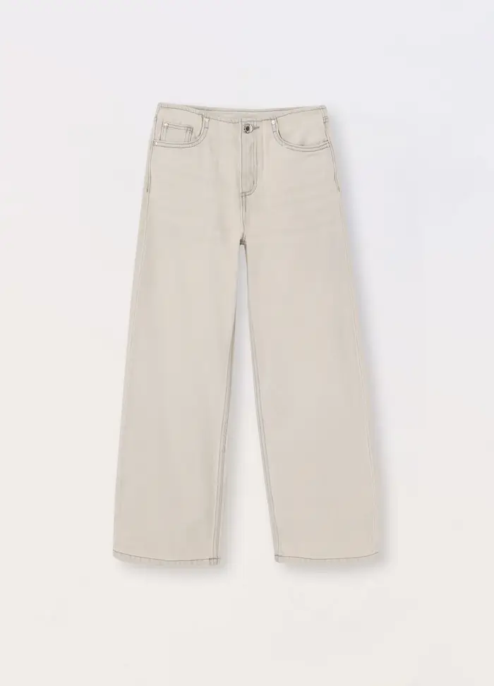 Blukids Pantaloni In Denim Di Misto Cotone Ragazza, Bambina, Azzurro chiaro