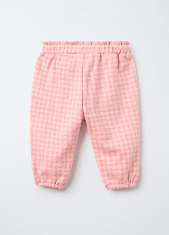 Blukids Pantaloni In Punto Milano Misto Viscosa Comfort Fit Neonata, Rosa chiaro