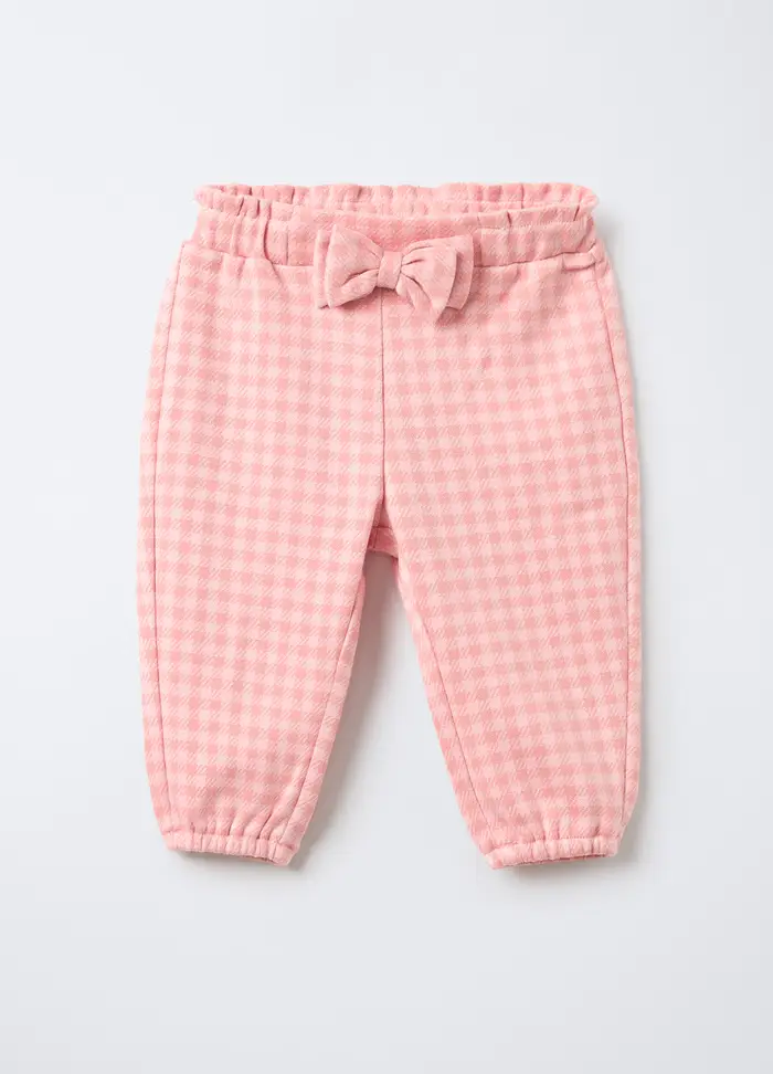Blukids Pantaloni In Punto Milano Misto Viscosa Comfort Fit Neonata, Rosa chiaro