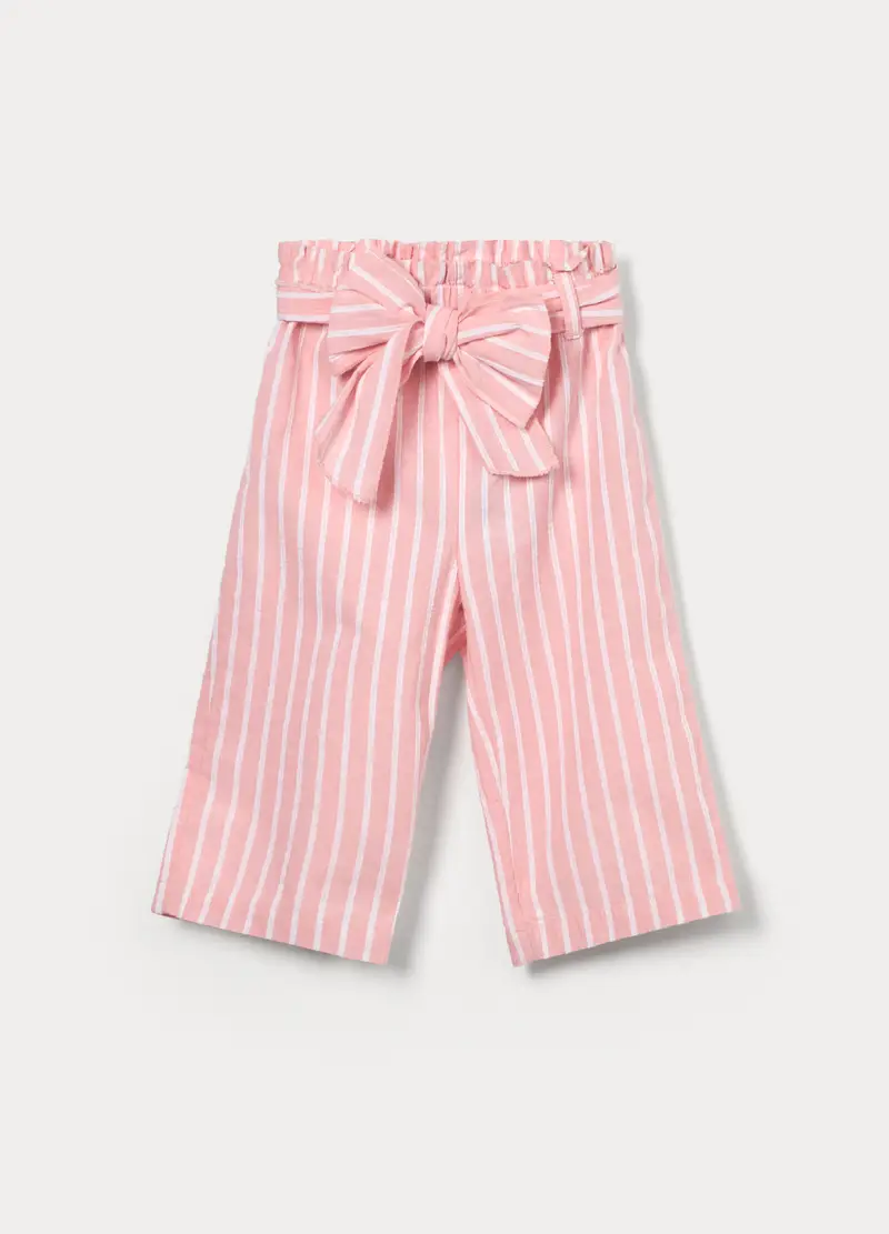 Blukids Pantaloni In Puro Cotone Bimba, Bambina, Bianco/Rosa