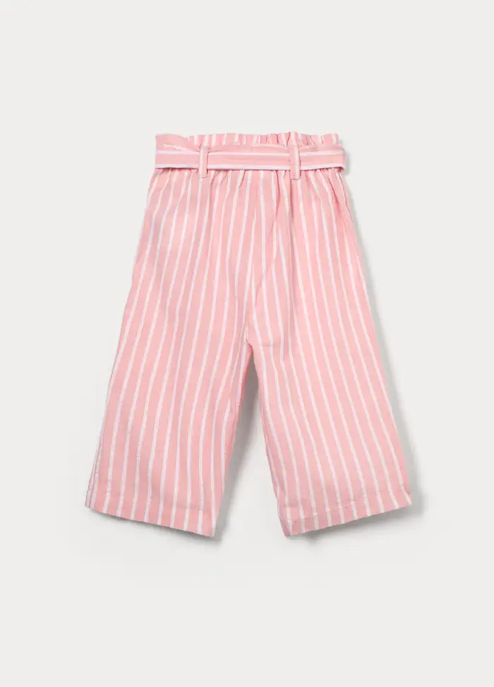 Blukids Pantaloni In Puro Cotone Bimba, Bambina, Bianco/Rosa