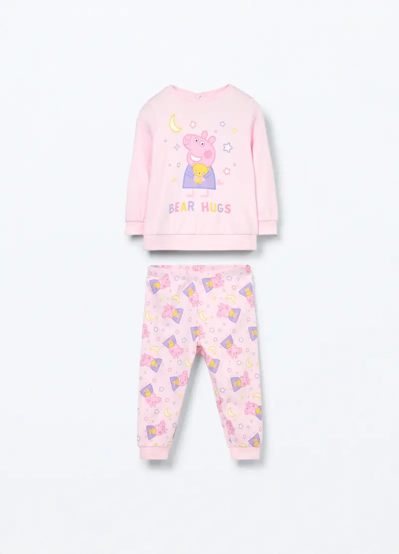 Blukids, Set Pigiama Lungo In Interlock Di Puro Cotone Neonata, Neonato, Rosa chiaro, Taglia: 12-18