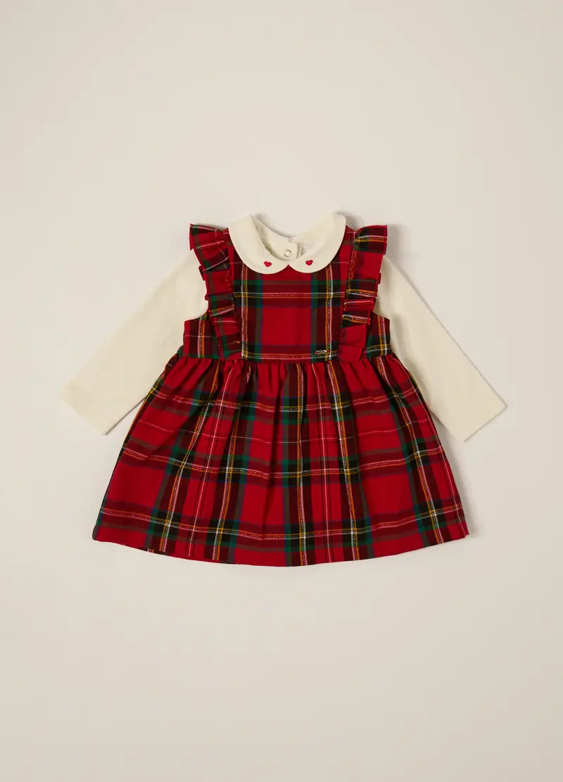 Blukids Set Rosso E Bianco Per Neonata, Bianco/Rosso