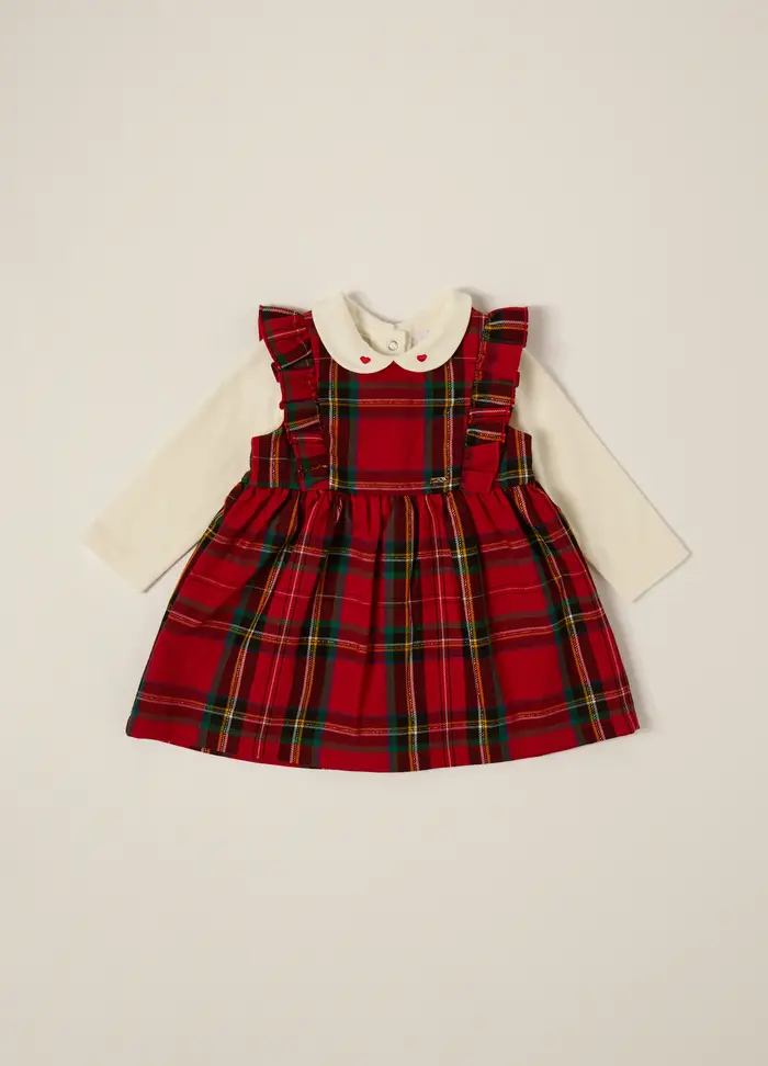 Blukids Set Rosso E Bianco Per Neonata, Bianco/Rosso