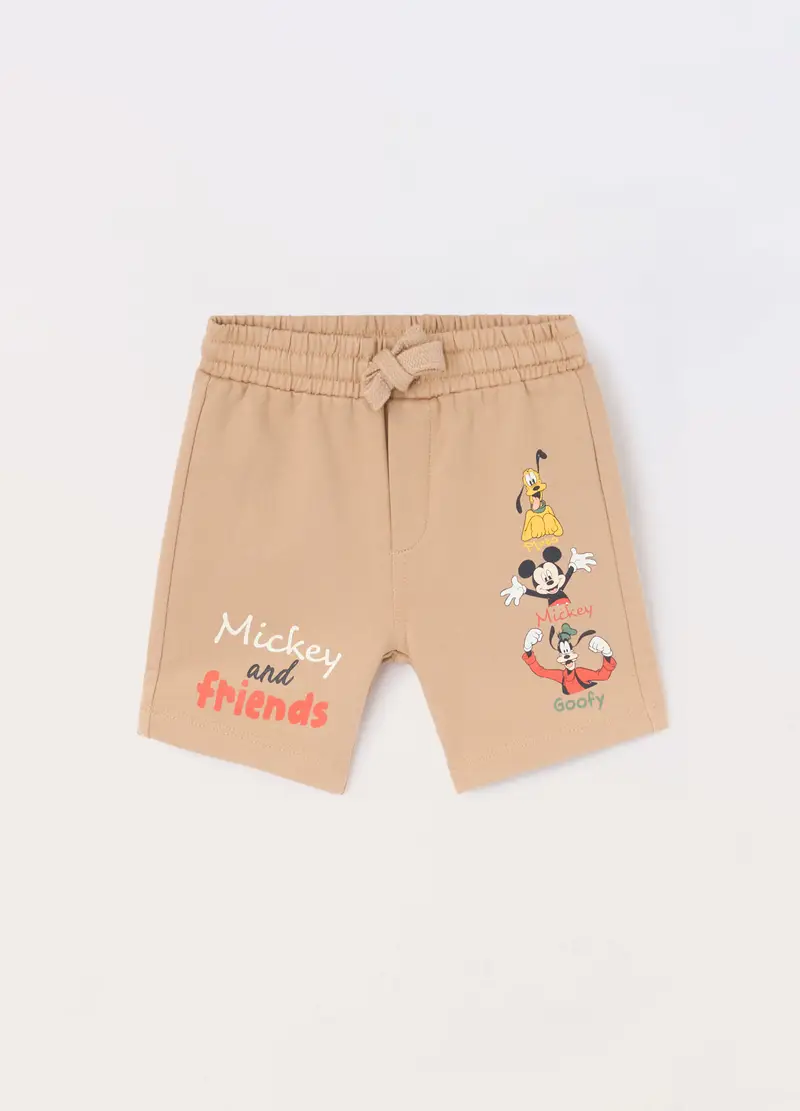 Blukids Shorts In French Terry Di Puro Cotone Neonato, Bambino, Beige scuro, Taglia: 9