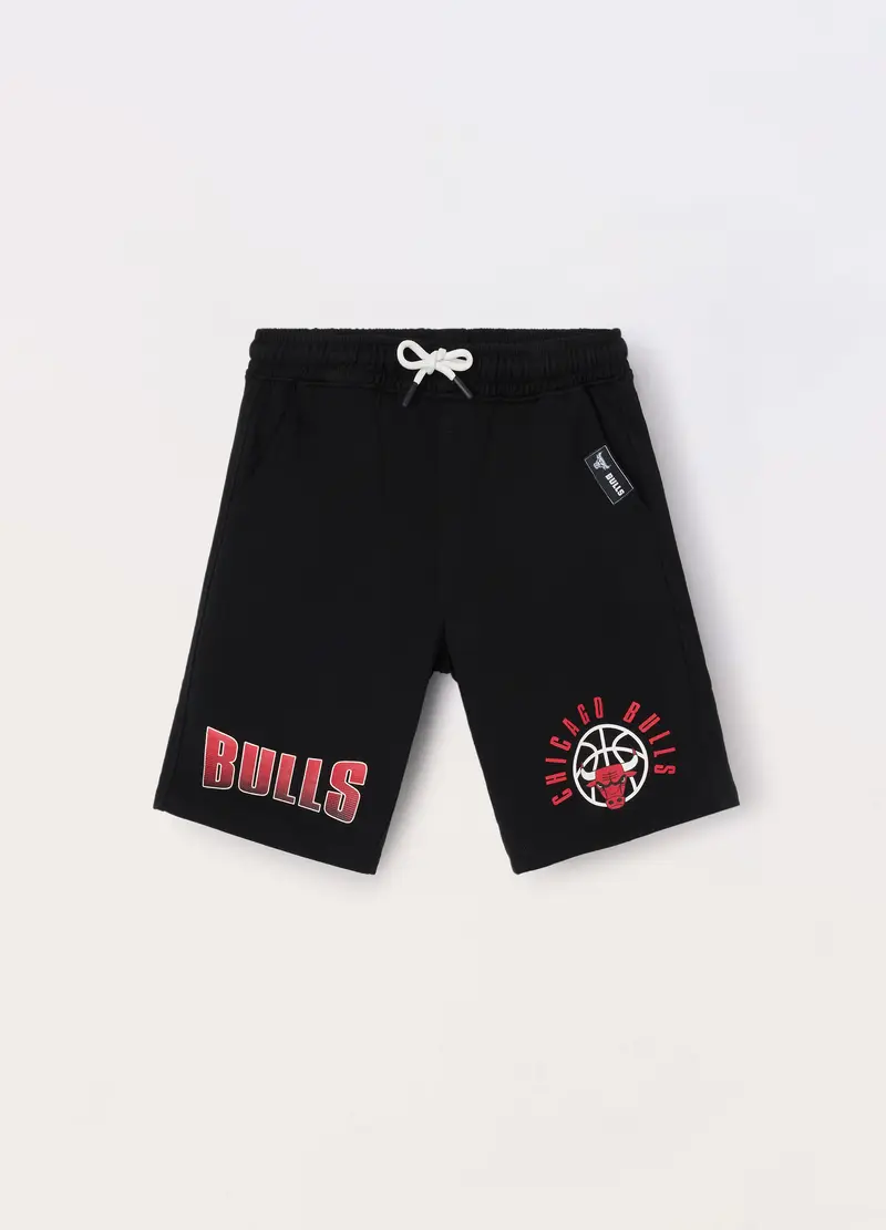 Blukids Shorts In French Terry Di Puro Cotone Ragazzo, Bambino, Nero, Taglia: 9