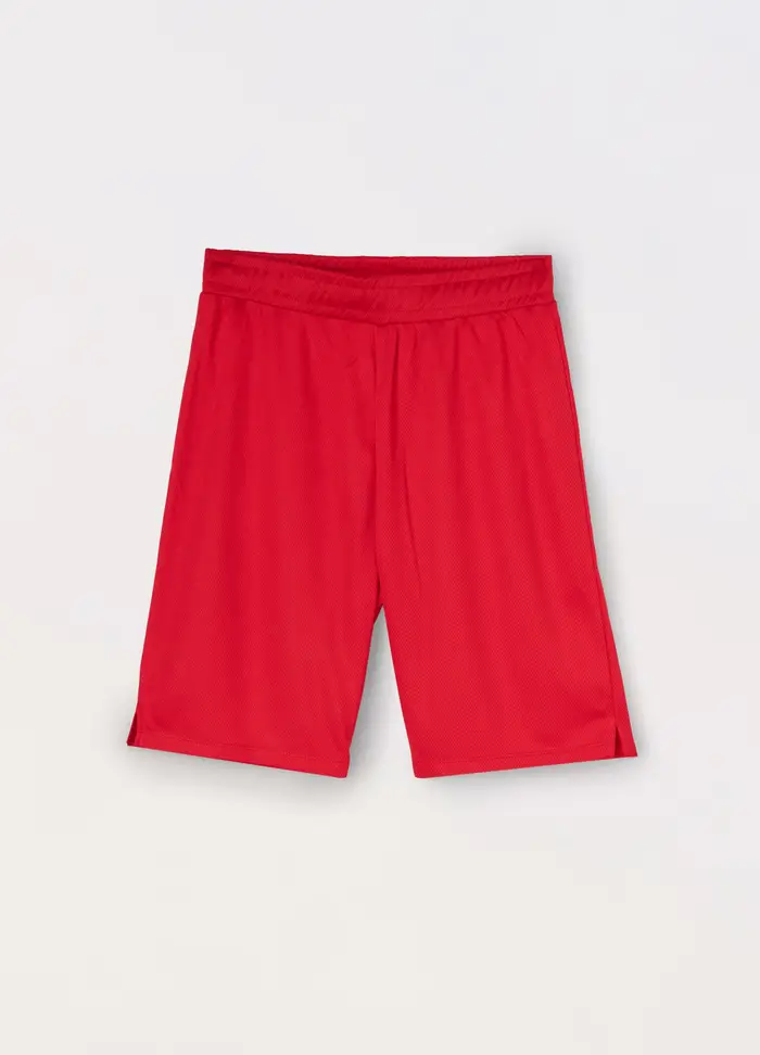 Blukids Shorts In Mesh Ragazzo, Bambino, Rosso aragosta