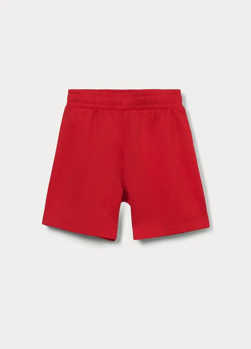 Blukids Shorts In Tessuto Mesh Bambino, Rosso aragosta
