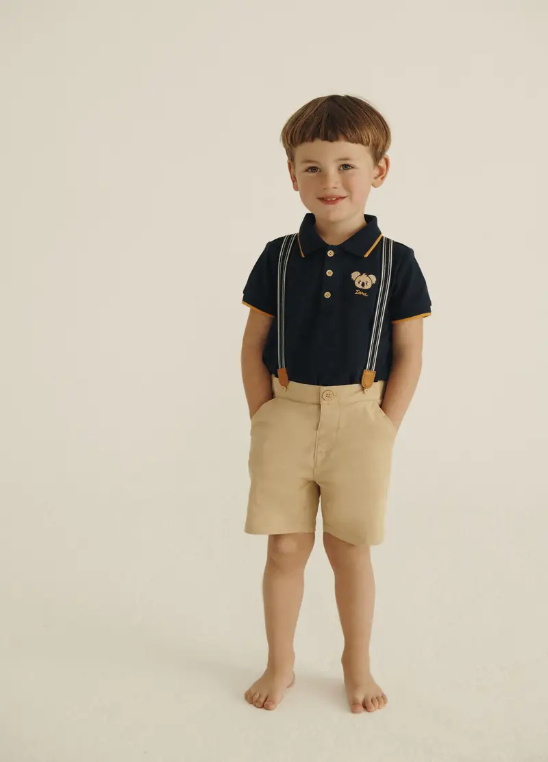 Blukids Bretelle Neonato Beige 1304674