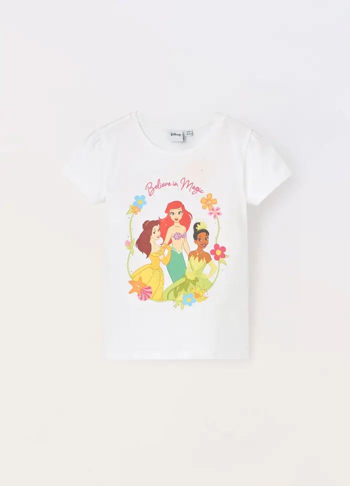 Blukids T-shirt In Jersey Di Puro Cotone Bambina, Bianco