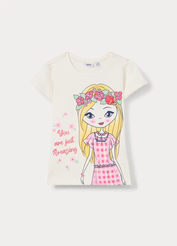 Blukids T-shirt Bambina Bianco 4318116