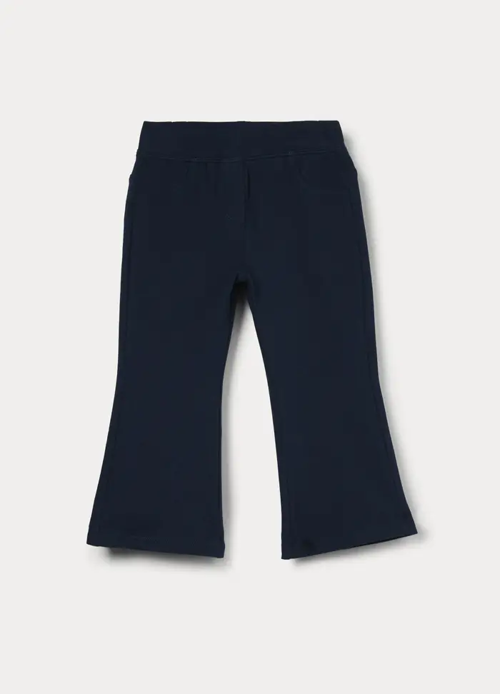 Treggings Flare Fit In Cotone Stretch Bimba, Bambina, Blu Bluette